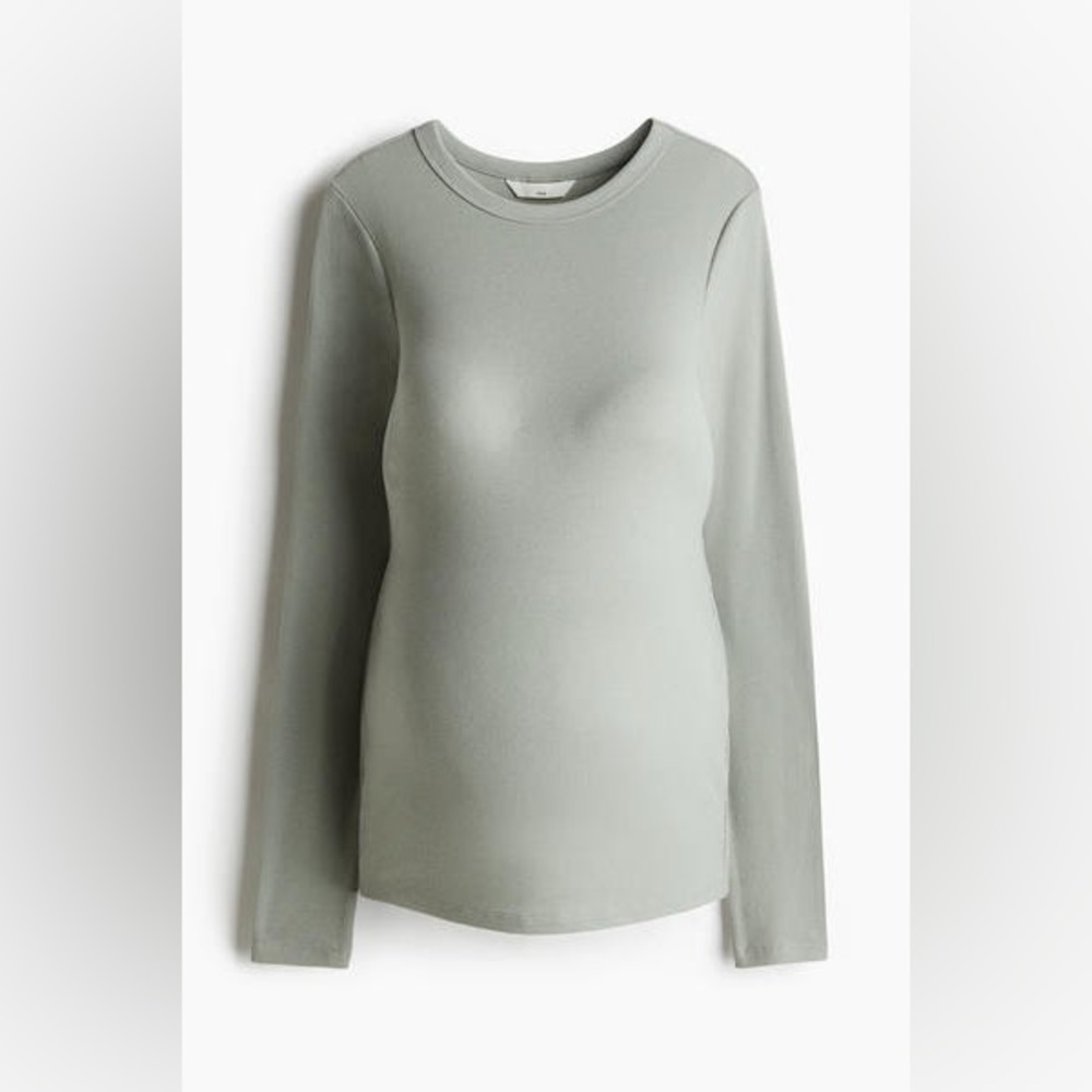 MAMA RIBBED JERSEY TOP